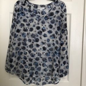 Bra water color animal print top